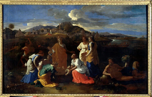Moses saved from the water, 1647. Oil on canvas. Dim: 1, 20 x 1, 95m