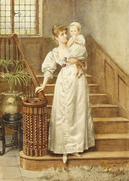 Mother and Child, c. 1890 (w  /  c on paper)
