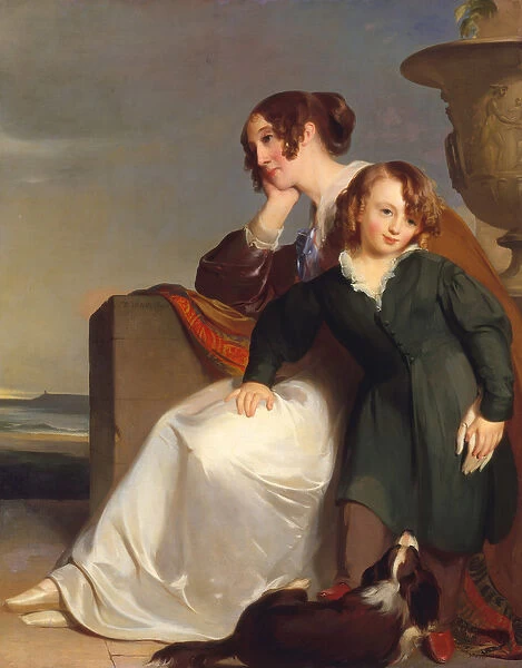 Mother and Son, 1840 (oil on canvas)