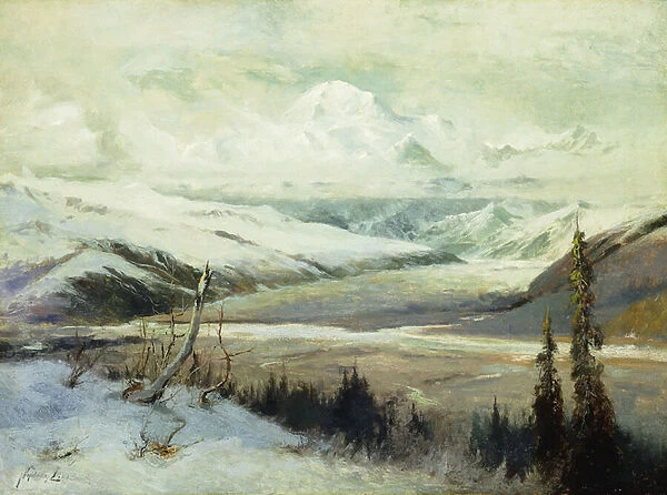 Mount Mckinley, (oil on canvas)