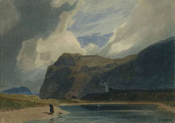 Mountain Scene in Wales, 1810 (w  /  c paper)