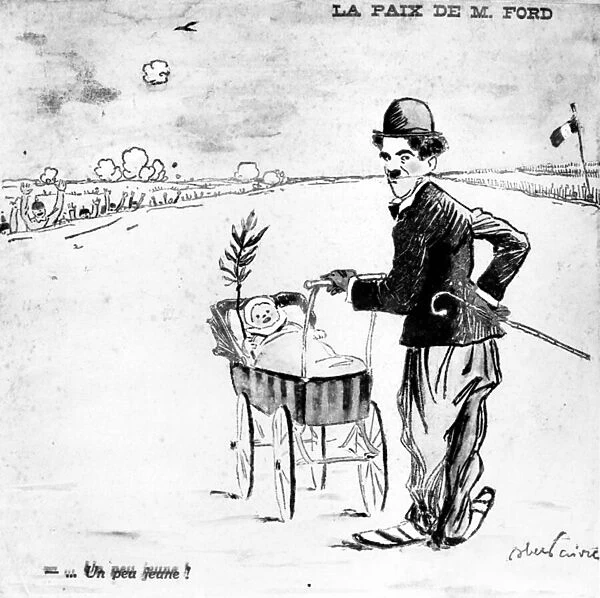 Mr Fords peace, caricature from the cover of the newspaper