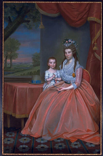 Mrs. Elijah Boardman and her Son, William Whiting Boardman, c. 1796 (oil on canvas)
