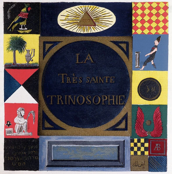 Ms 2400 Frontispiece of La Tres Sainte Trinosophie