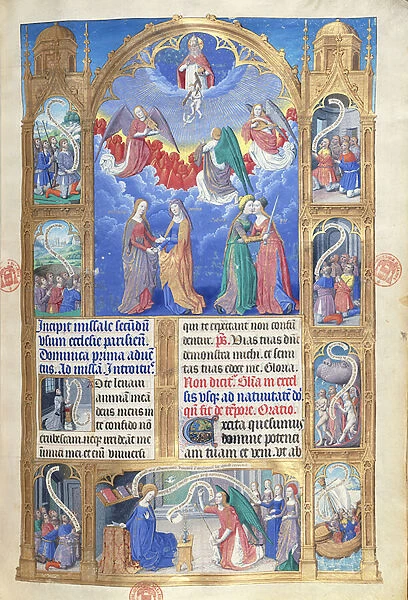 Ms 412 Opening page from the Missel de Paris, c. 1475 (vellum)