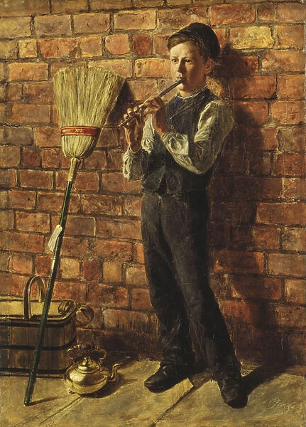 Music Versus Work, 1864 (oil on canvas)