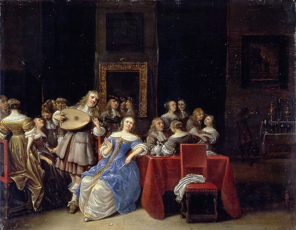 A Musical Party, 1660s (panel)