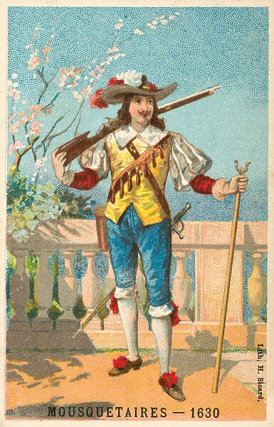Musketeer, 1630 (chromolitho)