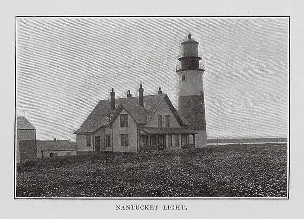 Nantucket Light (b / w photo)