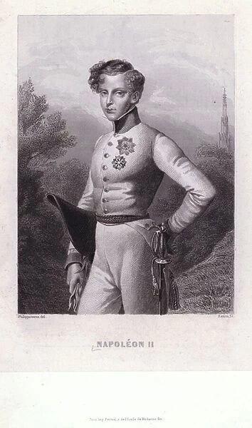 Napoleon Francois Joseph Charles Bonaparte, son of Emperor Napoleon I of France (engraving)