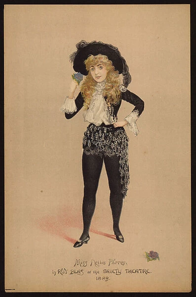 Nellie Farren, English actress and singer (colour litho)