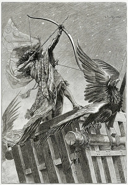 Nemrod, 19th Century (b  /  w engraving)
