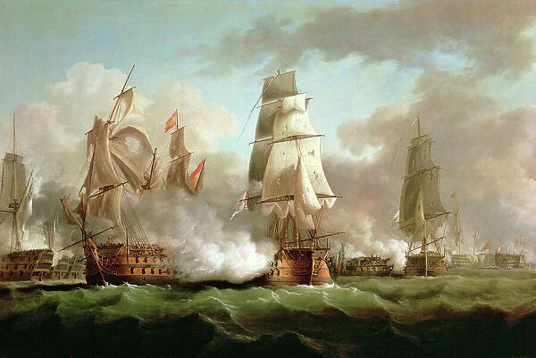Neptune engaged, Trafalgar, 1805