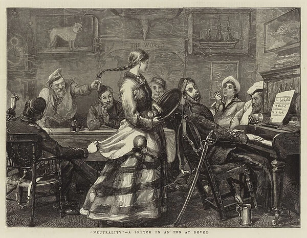 'Neutrality', a Sketch in an Inn at Dover (engraving)