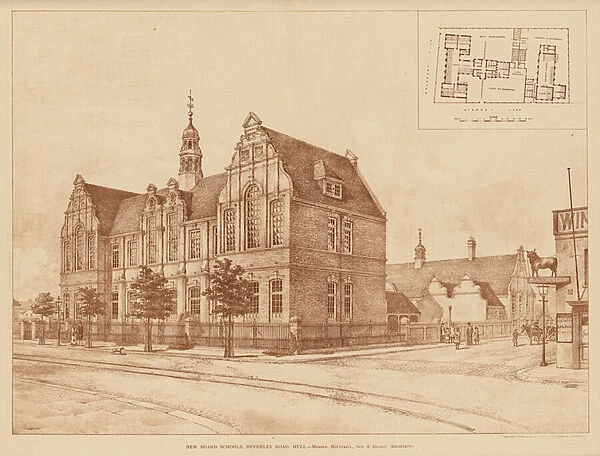 New Board Schools, Beverley Road, Hull (engraving)