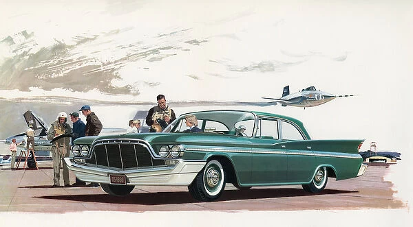 New DeSoto Car and Jet Pilots, 1960 (lithograph)