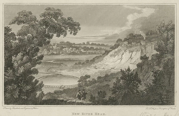 New River Head, Ware, Hertfordshire (engraving)