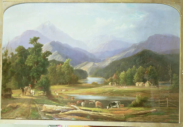 New Zealand Landscape, 1872 (oil on canvas)