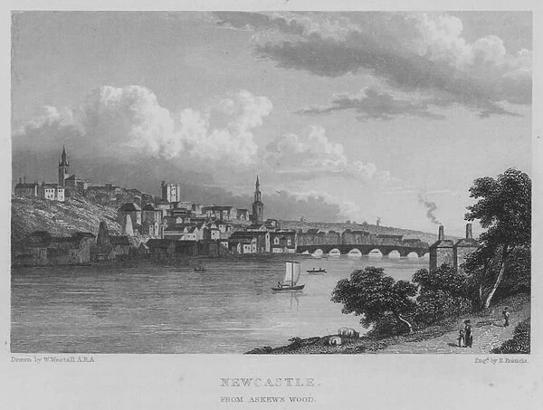 Newcastle, from Askews Wood (engraving)
