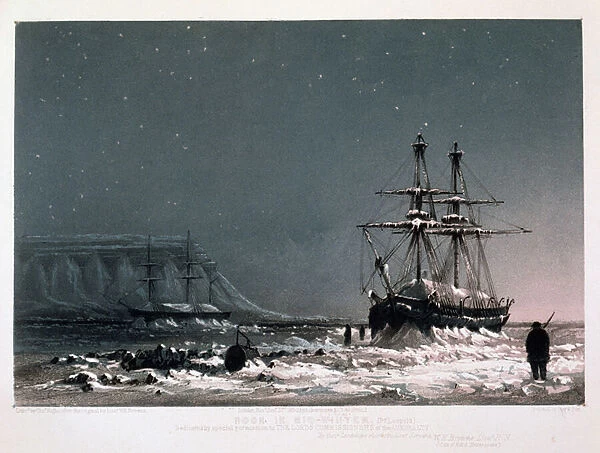 Noon: In Mid-Winter, Port Leopold, from Ten Coloured Views taken during the Arctic