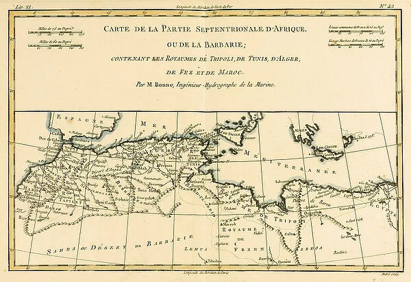 North Africa, including the Kingdoms of Tripoli, Tunis, Alger; Fez and Morocco
