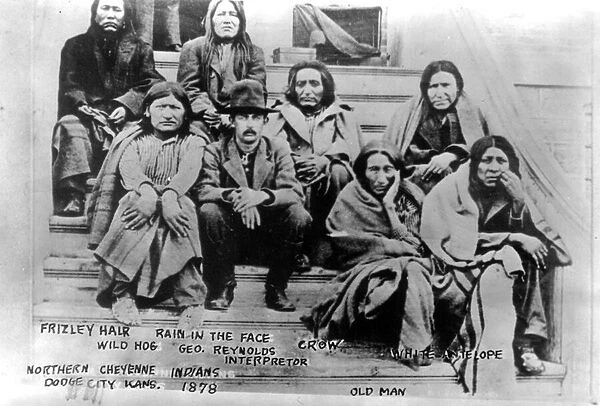 Northern Cheyenne Indians, Dodge City, Kansas, 1878 (b  /  w photo)