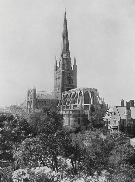 Norwich Cathedral (b  /  w photo)