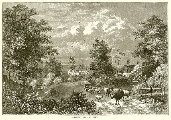 Notting Hill in 1750 (engraving)
