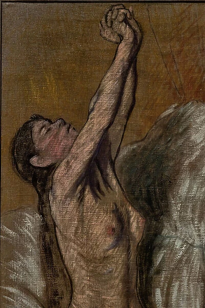Nude Girl, detail, 1887 (oil on canvas)