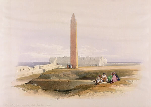 Obelisk at Alexandria, commonly called Cleopatras Needle, from Egypt and Nubia'