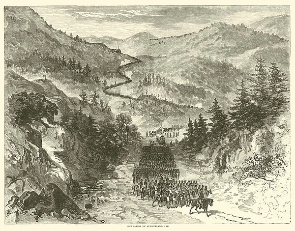 Occupation of Cumberland Gap, September 1863 (engraving)