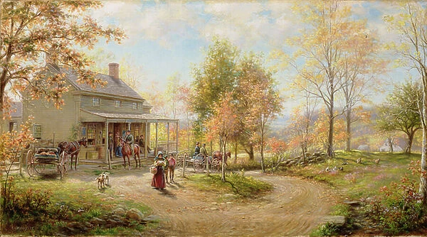 An October Day (Cragsmoor Post Office) 1903