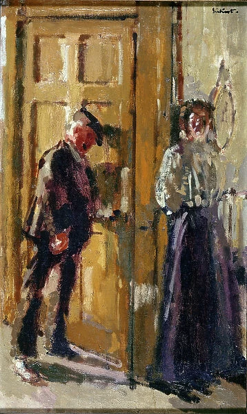 Off to the Pub (The Week-End), 1912 (oil on canvas)