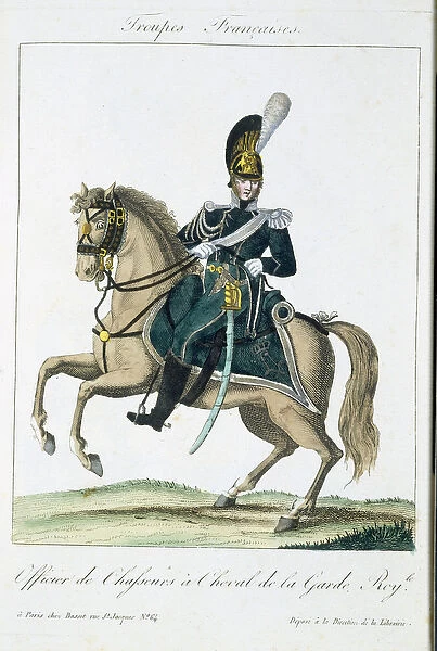 Officer of the Royal Horse Guards, from Troupes Francaises, pub