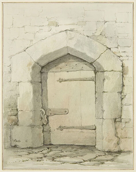 Old Arch and Doorway in Tower Lane opposite Vestry of St John