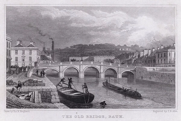 The Old Bridge, Bath (engraving)