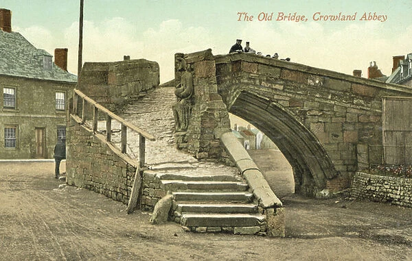 The Old Bridge, Crowland Abbey (colour photo)