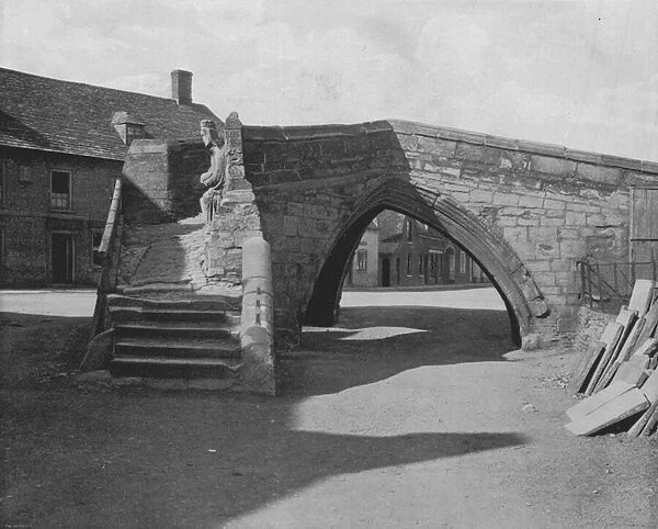 The Old Bridge at Croyland (b  /  w photo)