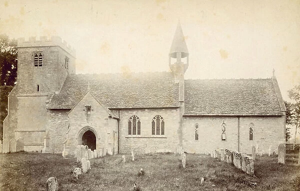 Old Church, Castle Eaton, Wilts (b  /  w photo)