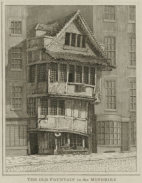 The Old Fountain in the Minories, London (engraving)