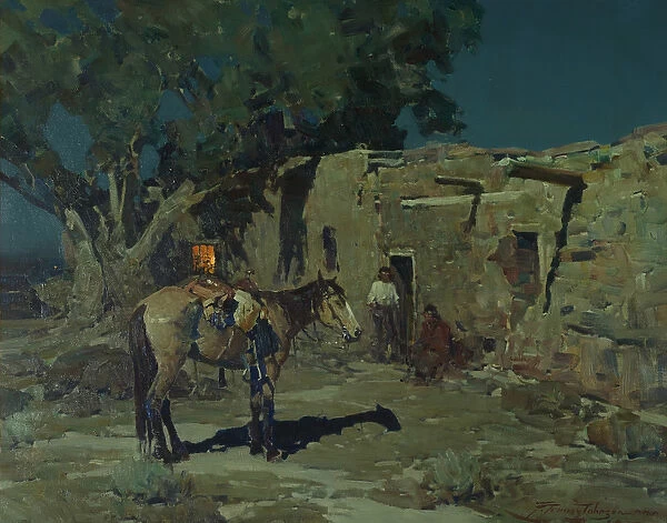 In Old Isleta, 1935 (oil on canvas)