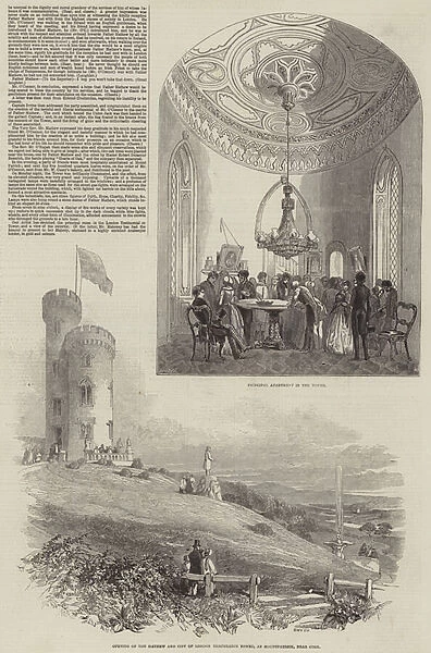 The Opening of the Mathew and City of London Temperance Tower (engraving)