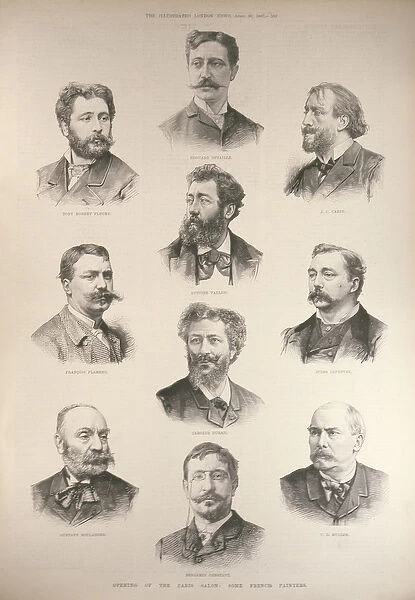 Opening of the Paris Salon: Some French Painters, from The Illustrated London News
