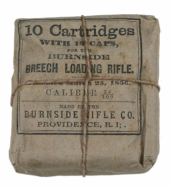 Packet of 10 cartridges For Burnside's Carbine Caliber .54