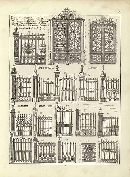 Page from The Architect s, Surveyors and Engineers Compendium 1892 (engraving)