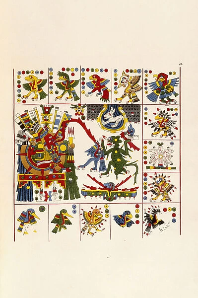 A Page from the book Antiquities of Mexico: Comprising Facsimilies of Ancient