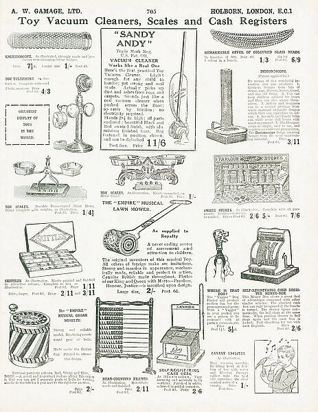 Page from Gamage's General Catalogue (96th edition), c.1927 (litho)