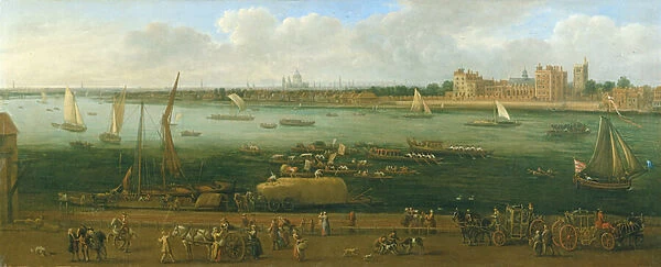 A Panoramic View of Lambeth Palace (oil on canvas)