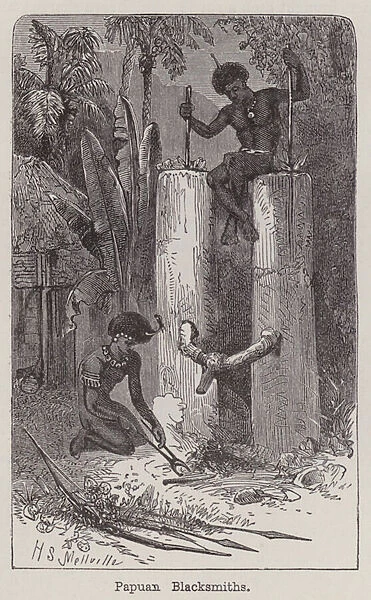 Papuan Blacksmiths (engraving)