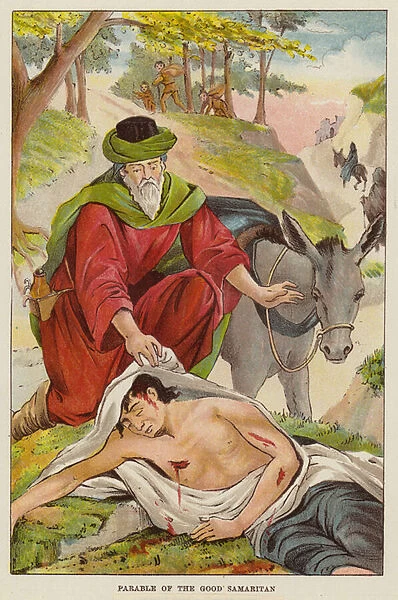 Parable of the Good Samaritan (chromolitho)